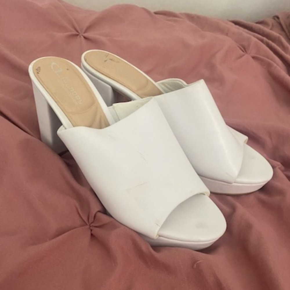 White Sandal Heels